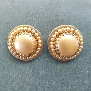 Vtg 1950's Clip Earrings
